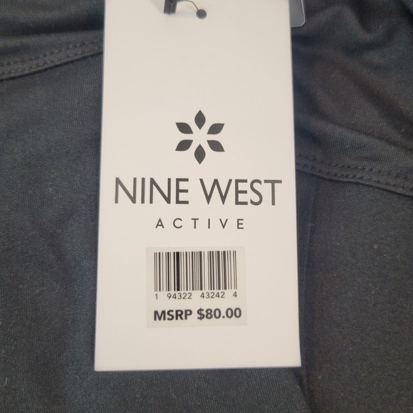 Nine West Active Black Long Sleeve Funnel Neck Pullover Workout Top size 2X NWT - Picture 3 of 9